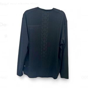 RARE Lululemon Shirt Men’s Unisex Unsized Oversized Black Long Sleeve Pullover